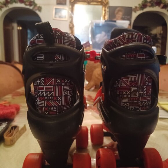 Roller Derby Trac Star Youth Boys Adjustable Skates 3-6 Black & Red - Picture 3 of 6